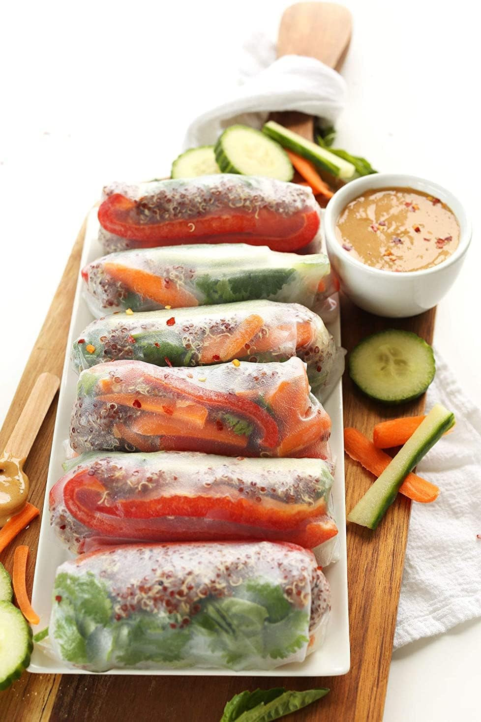Premium Spring Roll Wrapper, Fresh Rice Paper, Spring Roll Wrappers (16Cm)