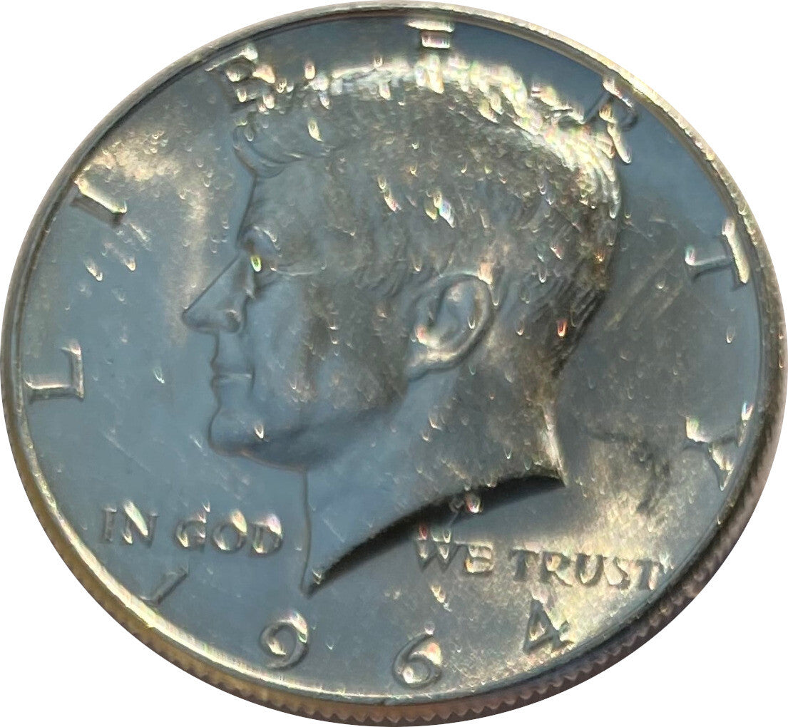 1964 Kennedy Half Dollar 90% SILVER US Mint Coin BU