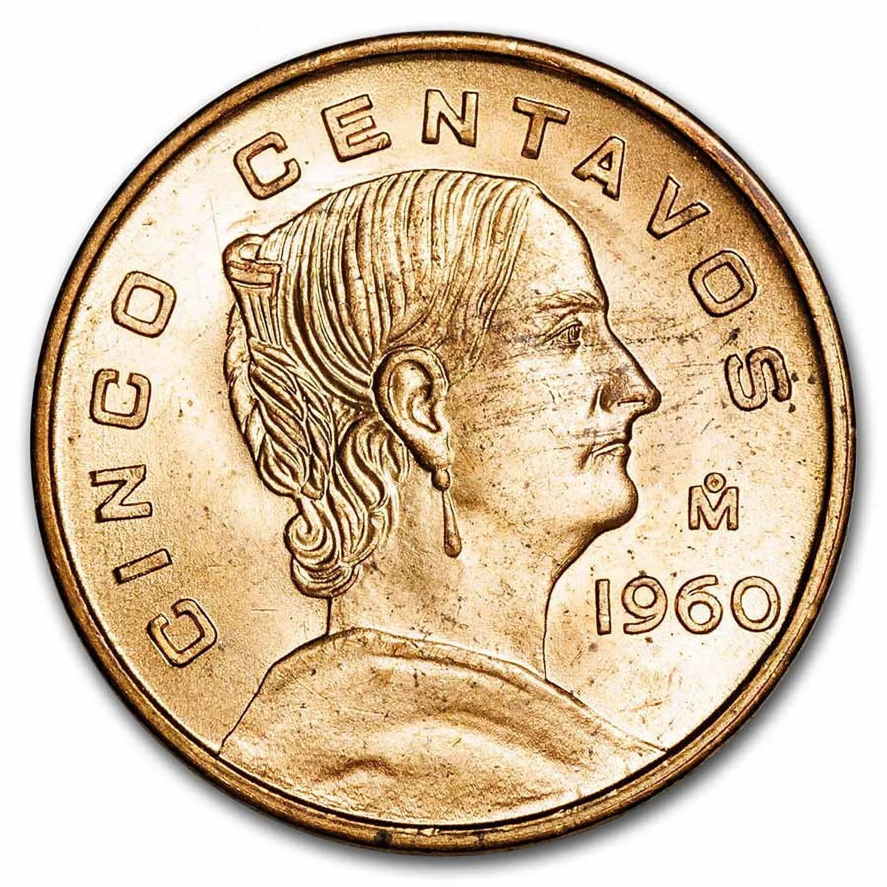 1954-1969 Mexico 5 Centavos Josefa Ortiz De Dominguez BU Masters Coins