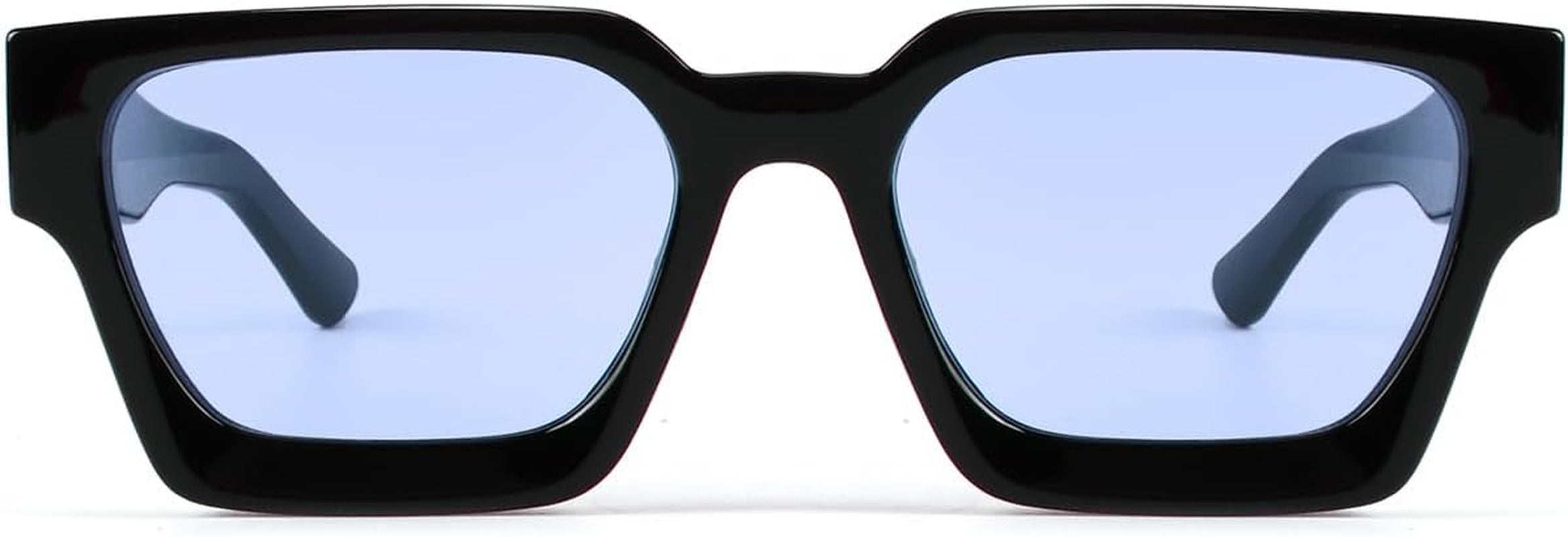 Trendy Square Sunglasses for Men Women Fashion Thick Rectangle Sun Glasses UV Protection Shades Designer Style