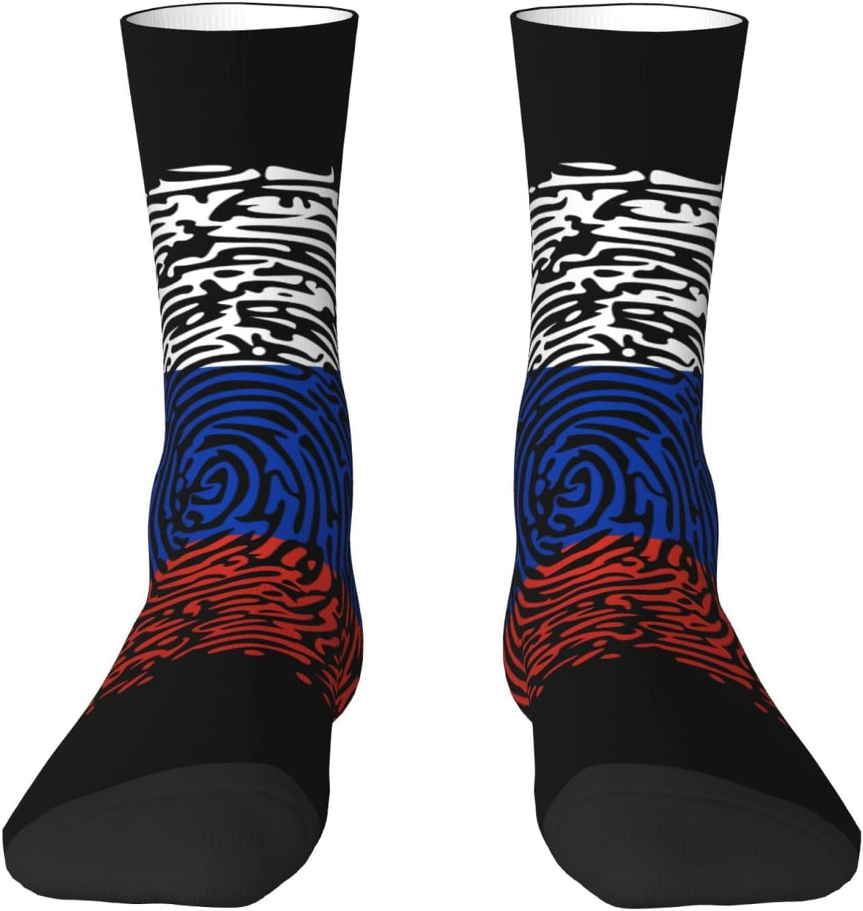 Russian Dna Russia Flag Crew Socks Summer Moisture Wicking Athletic Socks for Mens and Womens