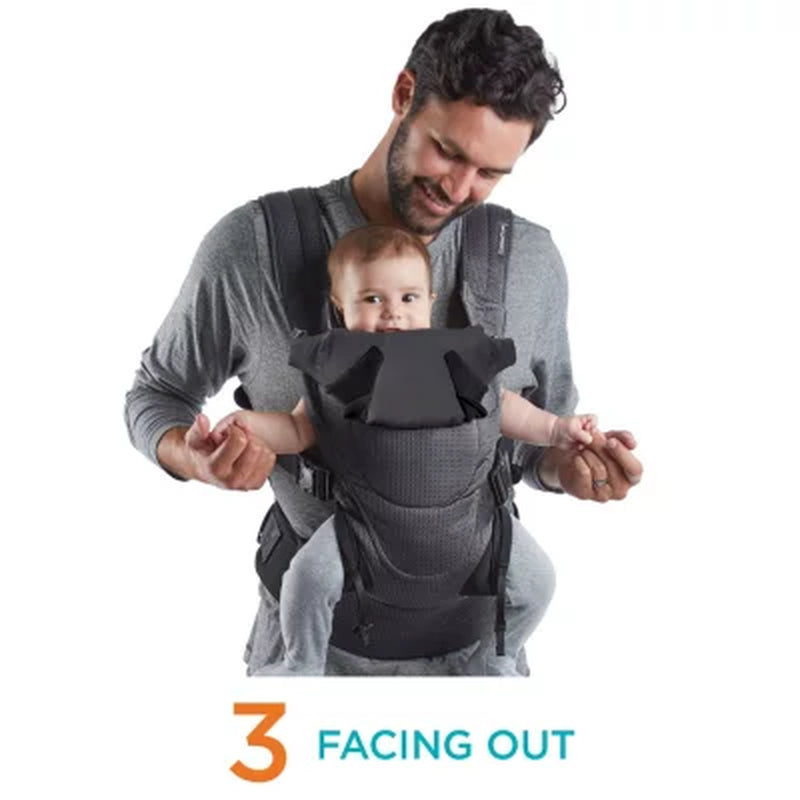 Contours Love 3-Position Baby Carrier, Black