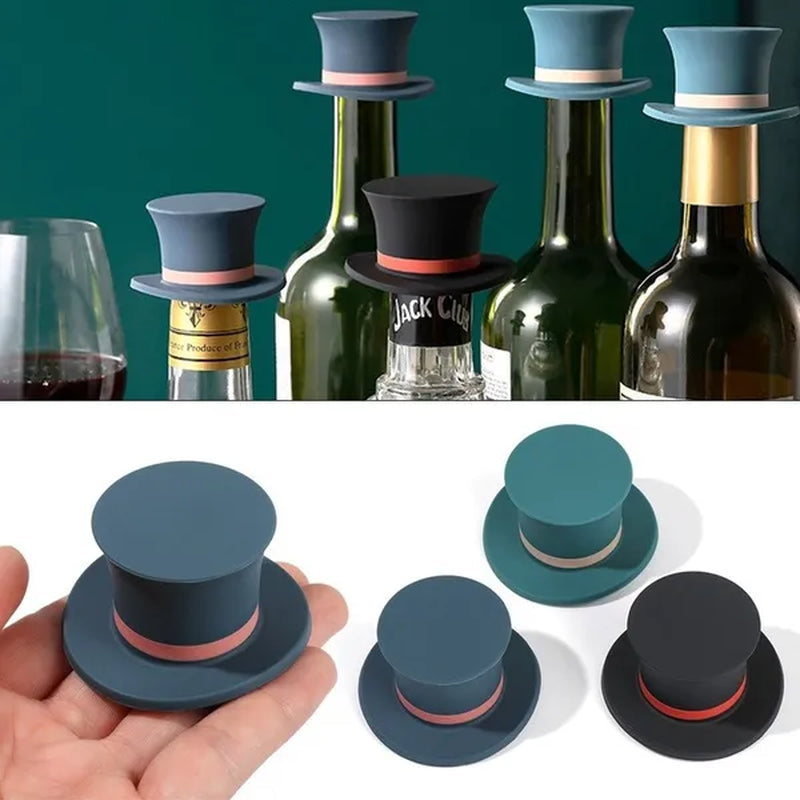 No Leakage Silicone Champagne Beer Fresh-keeping Sealing Soft Silicone Stopper Wine Bottle Cap Sealing Stopper Bar Kitchen Tool