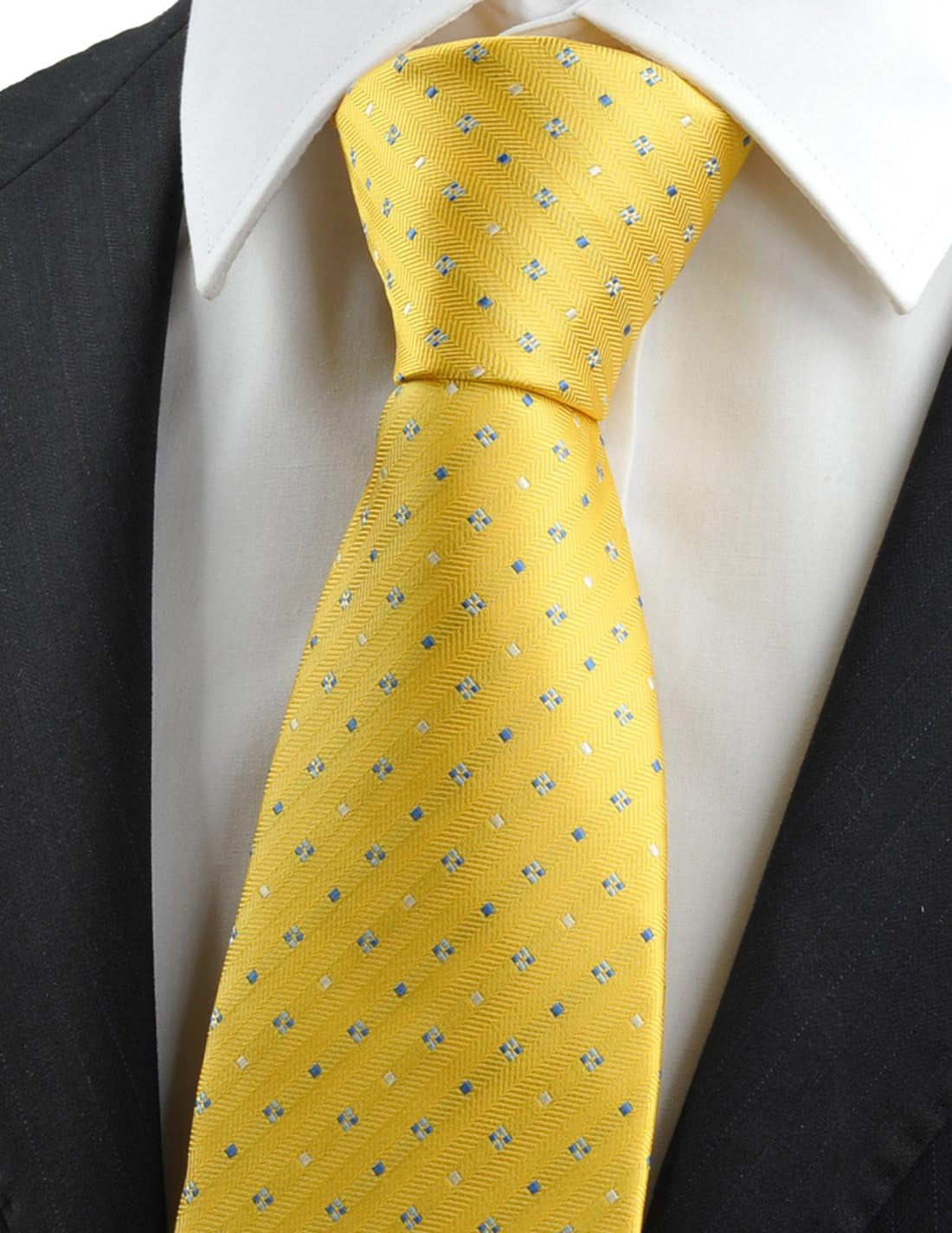 Mens Necktie Polka Dot Ties for Men Classic Dressing Tie