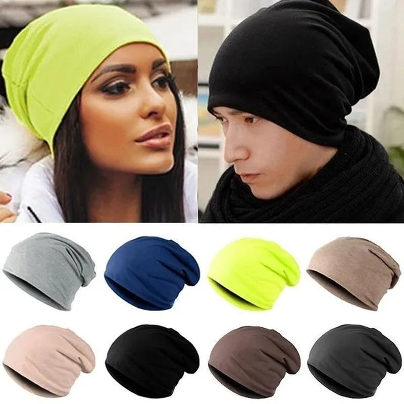 Antumn Beanie Hat Hip Hop Baggy Skullies Cap Plain Slouchy Beanies for Men Women Winter Warm Hats