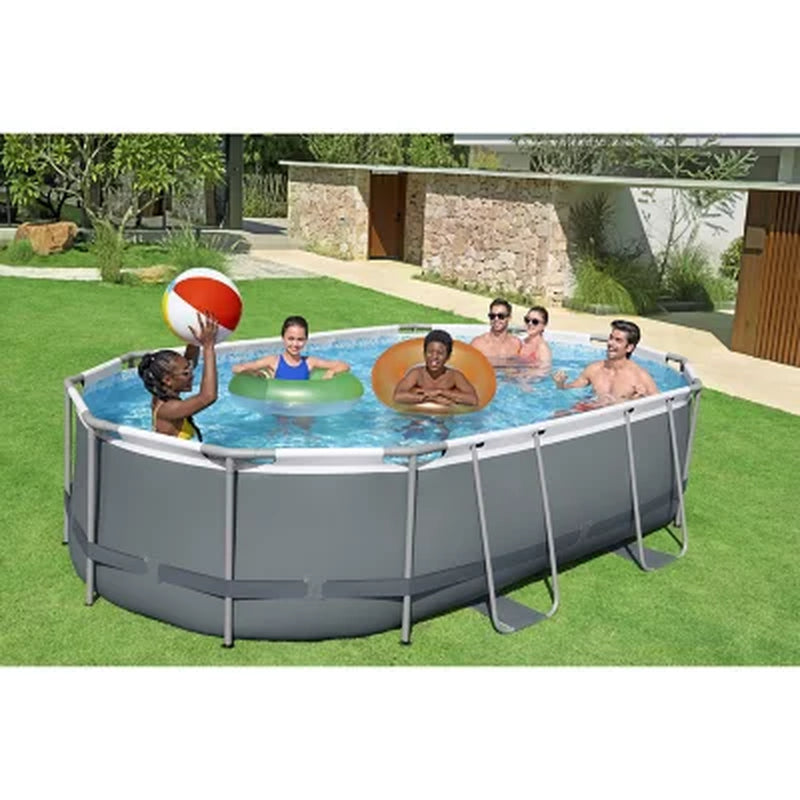 Bestway Power Steel above Ground Pool Set, L 16' X W 10' X H 42"