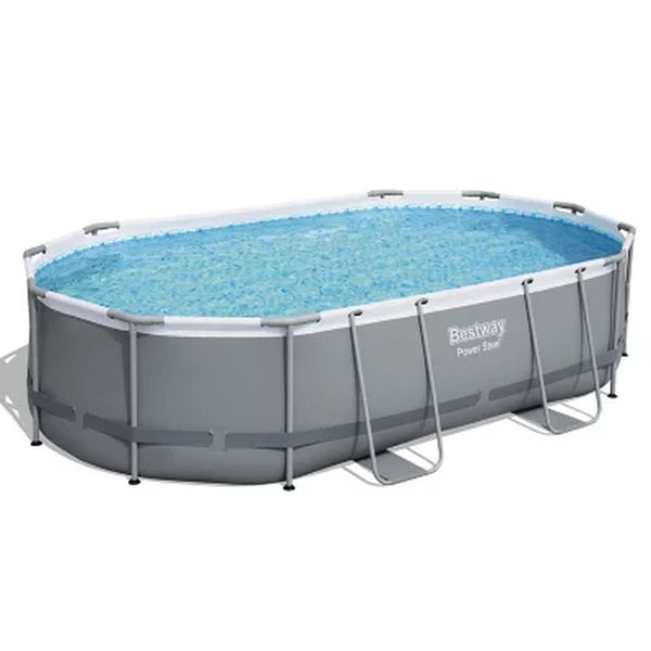 Bestway Power Steel above Ground Pool Set, L 16' X W 10' X H 42"