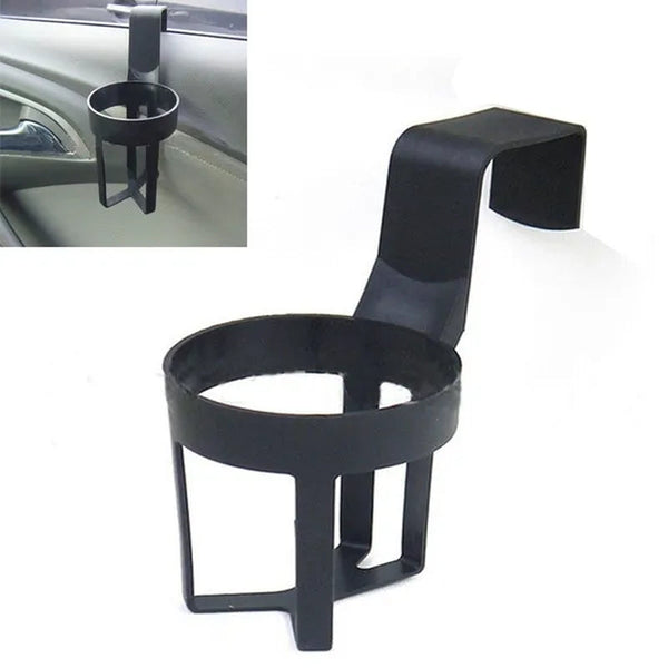UNIVERSAL In Car Drinks Cup Bottle Can Holder Door Mount Cup Holder Stand Black Color