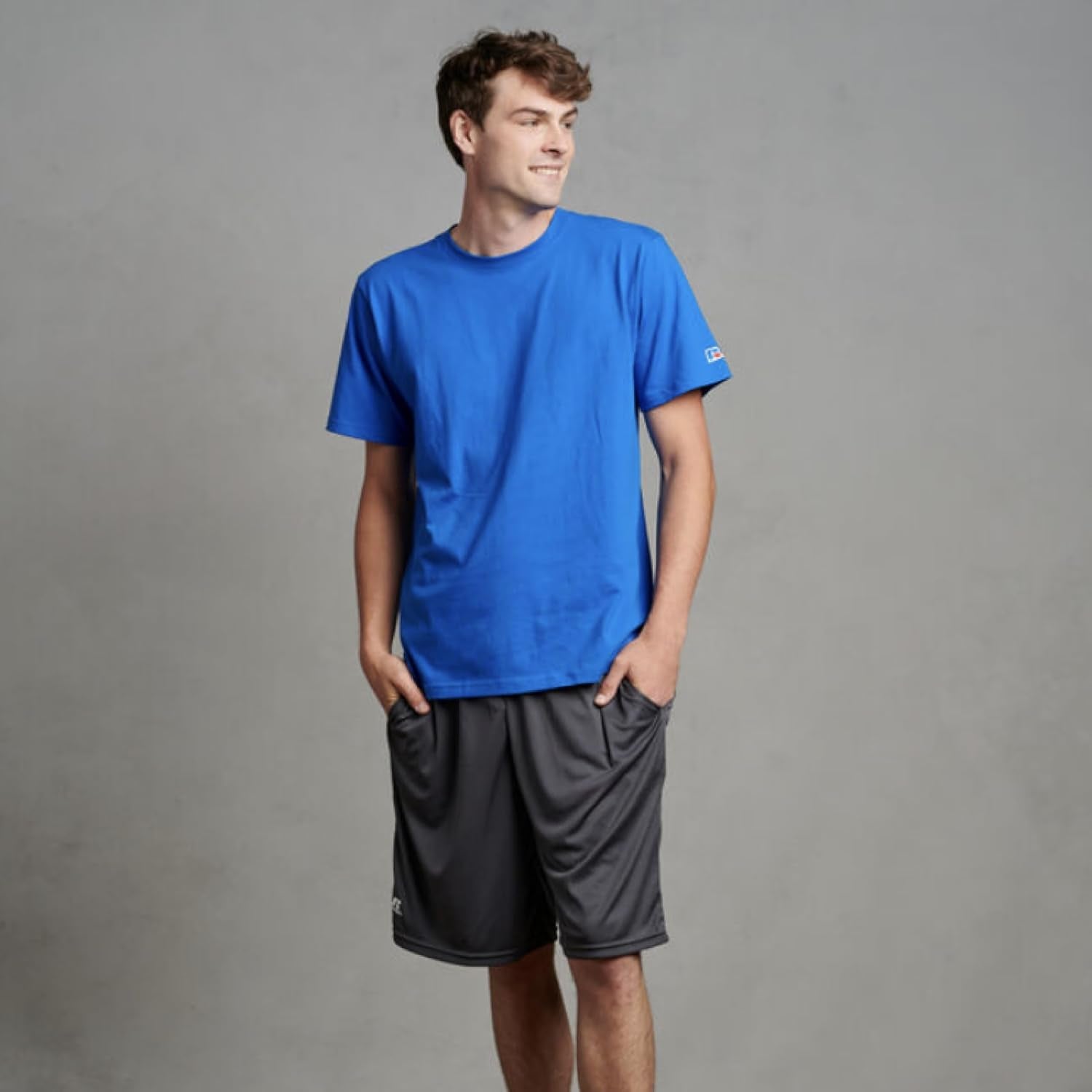 s Men'S Dri Power Essential Performance Shorts with Pocket - Workout and Gym Active Wear