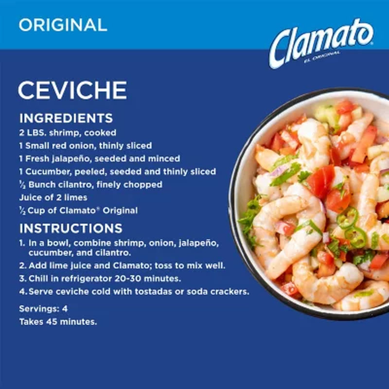 Clamato Original Tomato Cocktail 64 Fl. Oz., 2 Pk.
