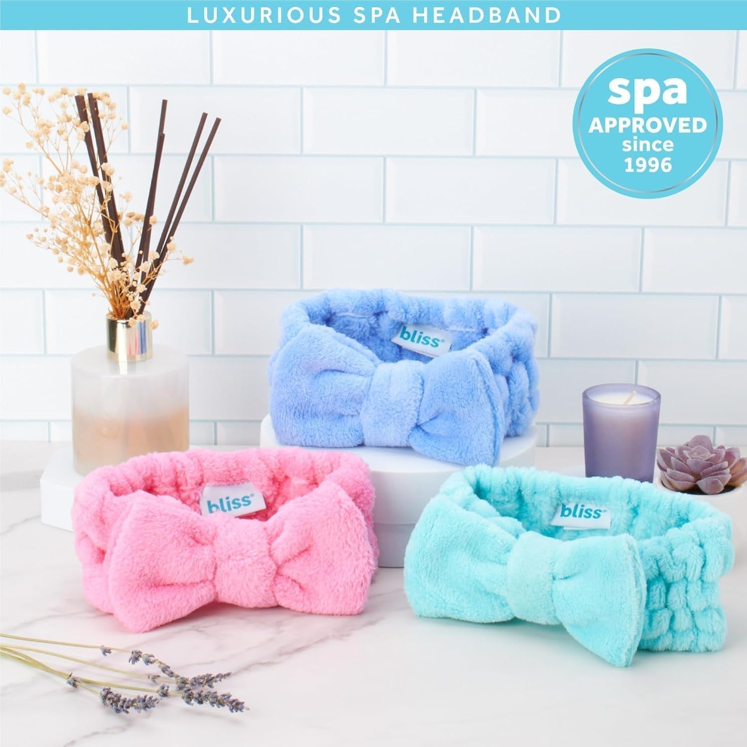 Women'S 2 Pack Microfiber Towel Headband - Spa Headband for Washing Face, Skin Care, Makeup, and Messy Hair Wrap - Preppy Stuff Shower Hair Accessories