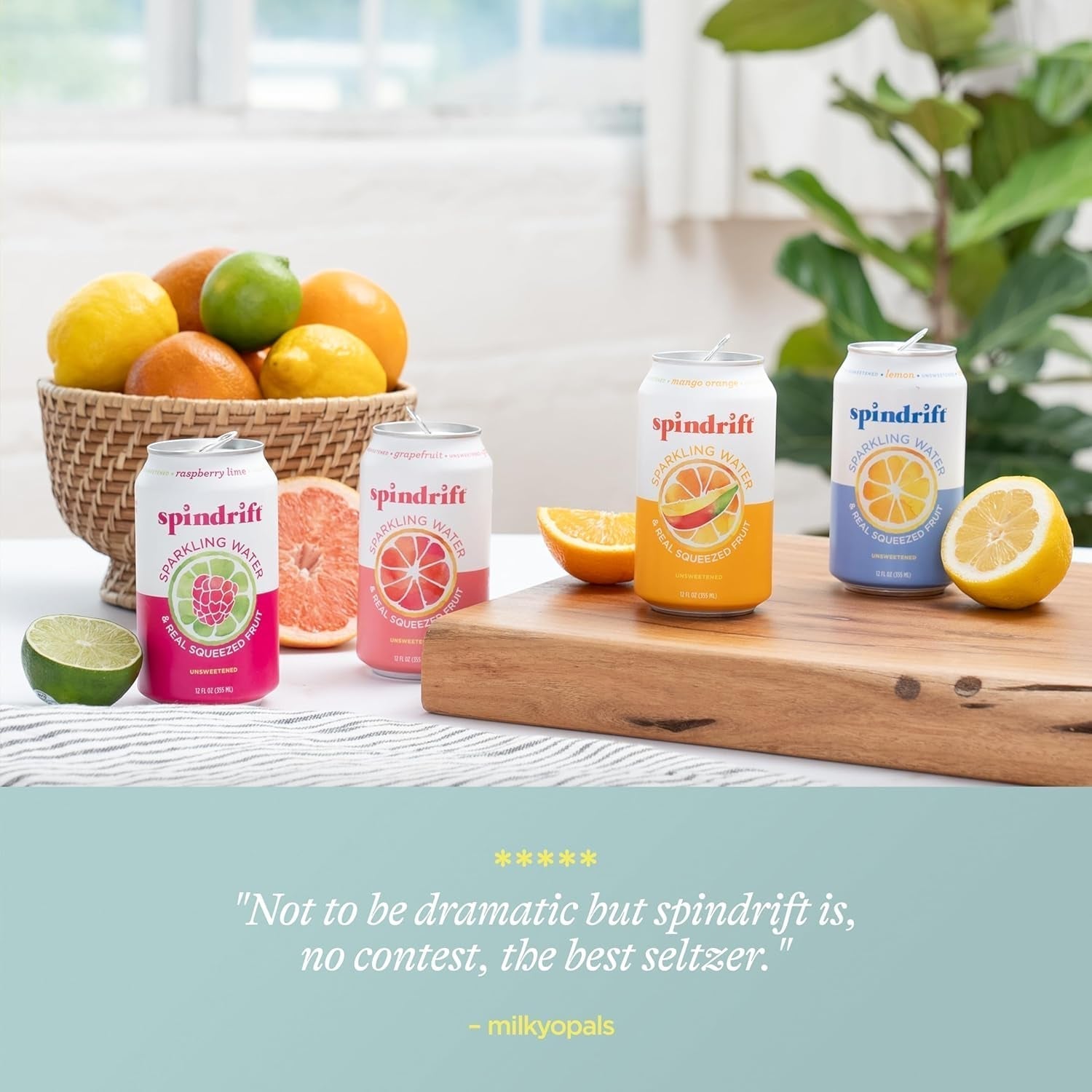 Sparkling Water, 4 Flavor Variety Pack, Made with Real Squeezed Fruit, 12 Fl Oz (Pack of 20)