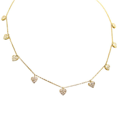 .50 CT DIAMOND HEART NECKLACE | 14 K GOLD