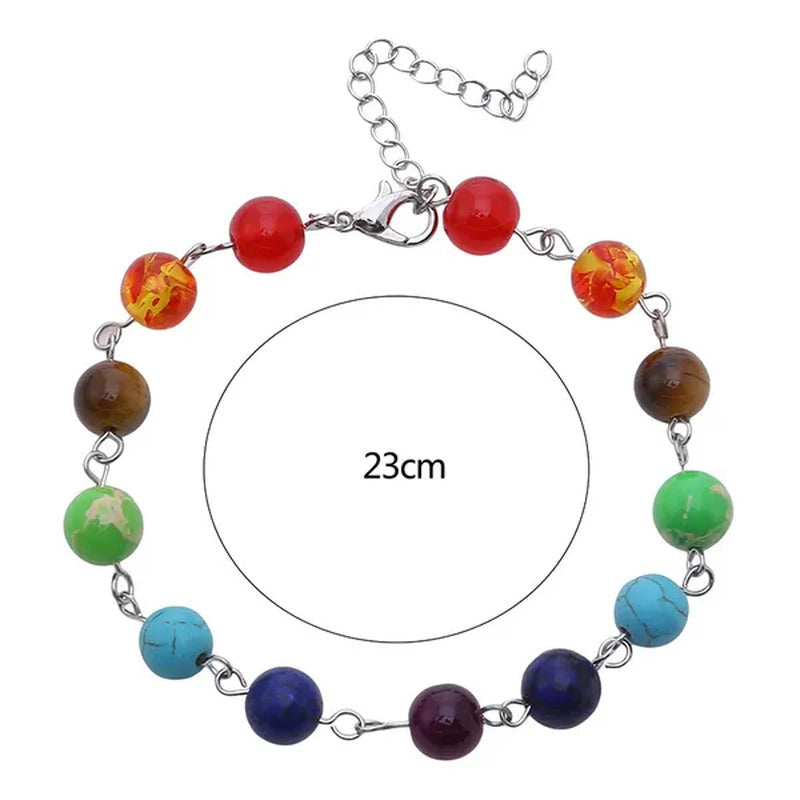 Women'S Fashion round Bracelet/Earrings/Necklace Amethyst Tiger Eye Lapis Lazuli