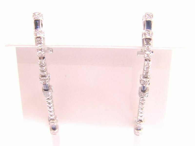.70 CT 6 SAPPHIRE BAGUETTE SHAPE AND 1.40 CT DIAMOND