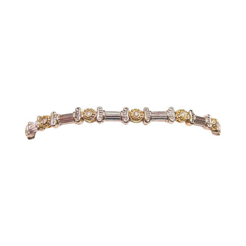 10 STONE .39 CT DIAMOND LINK BRACELET