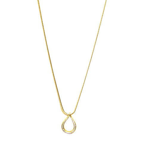 .25 CT DIAMOND HEART 34 INCH ADJUSTABLE BACK NECKLACE