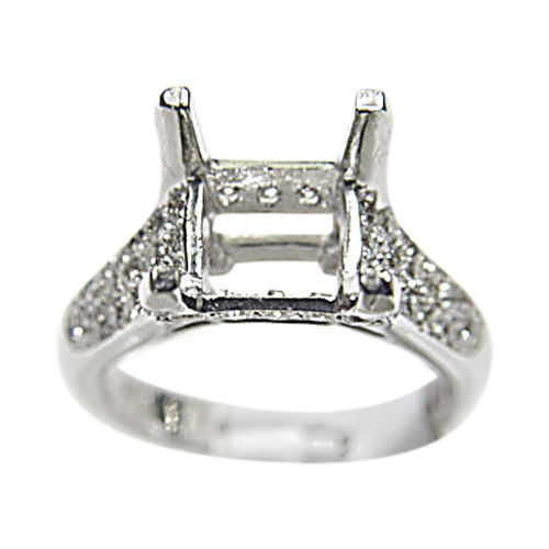 ROUND BRILLIANT DIAMOND SETTING 4 PRONG FOR A 9.50MM STONE ENGAGEMENT SETTING