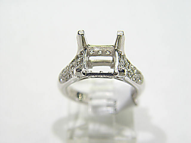 ROUND BRILLIANT DIAMOND SETTING 4 PRONG FOR A 9.50MM STONE ENGAGEMENT SETTING