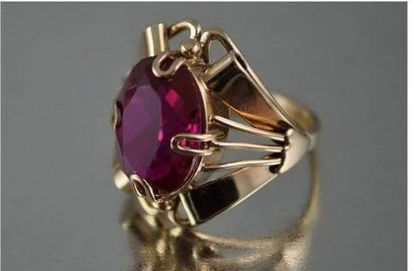 Women Ring Red Ruby Jewelry Anniversary Proposal Promise Gift Bride Engagement W