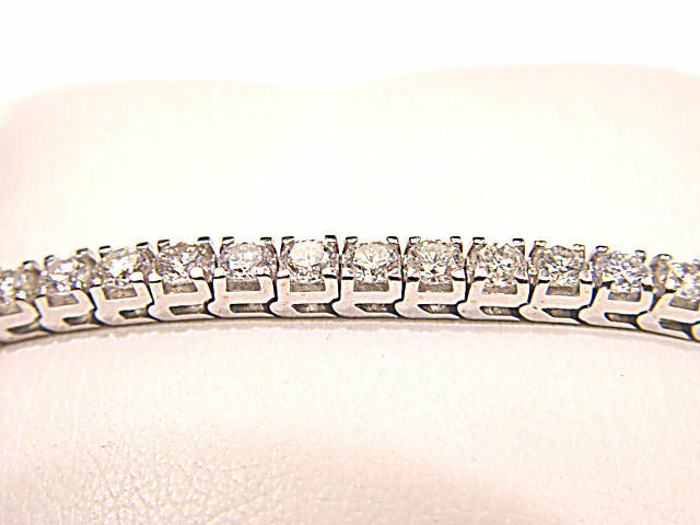 11.80 CT ROUND BRILLIANT CUT DIAMONDS 4 PRONG SETTENNIS BRACELET