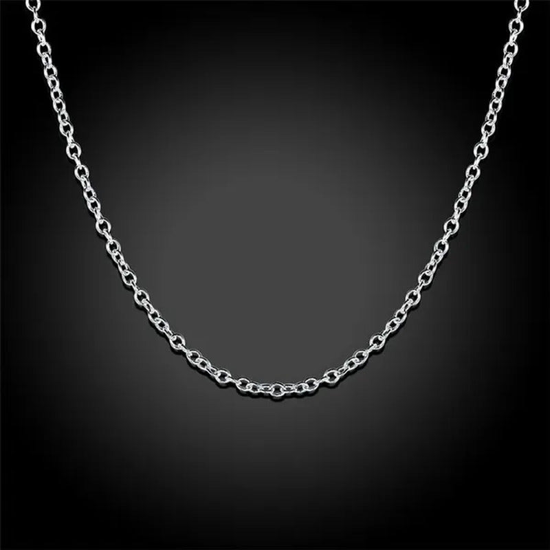 Wholesale Price High Quality 5Pcs/Lot Simple Fashion 925 Silver 1Mm Basic Chain