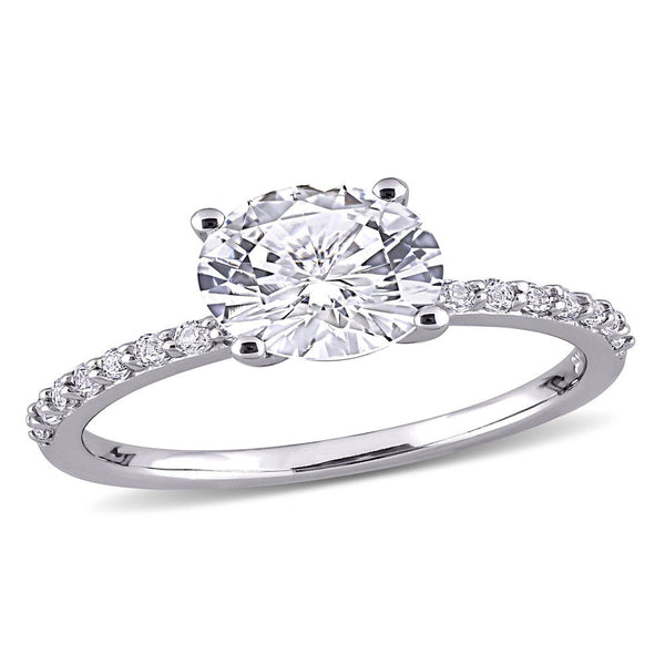 Miabella Women'S 2-3/4 Carat T.G.W. Round-Cut Created White Sapphire 10K White G