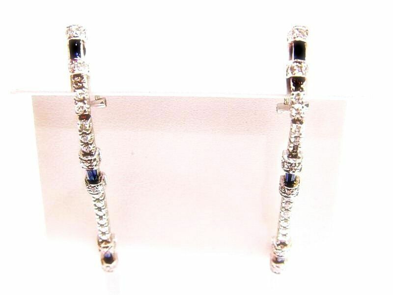 .70 CT 6 SAPPHIRE BAGUETTE SHAPE AND 1.40 CT DIAMOND