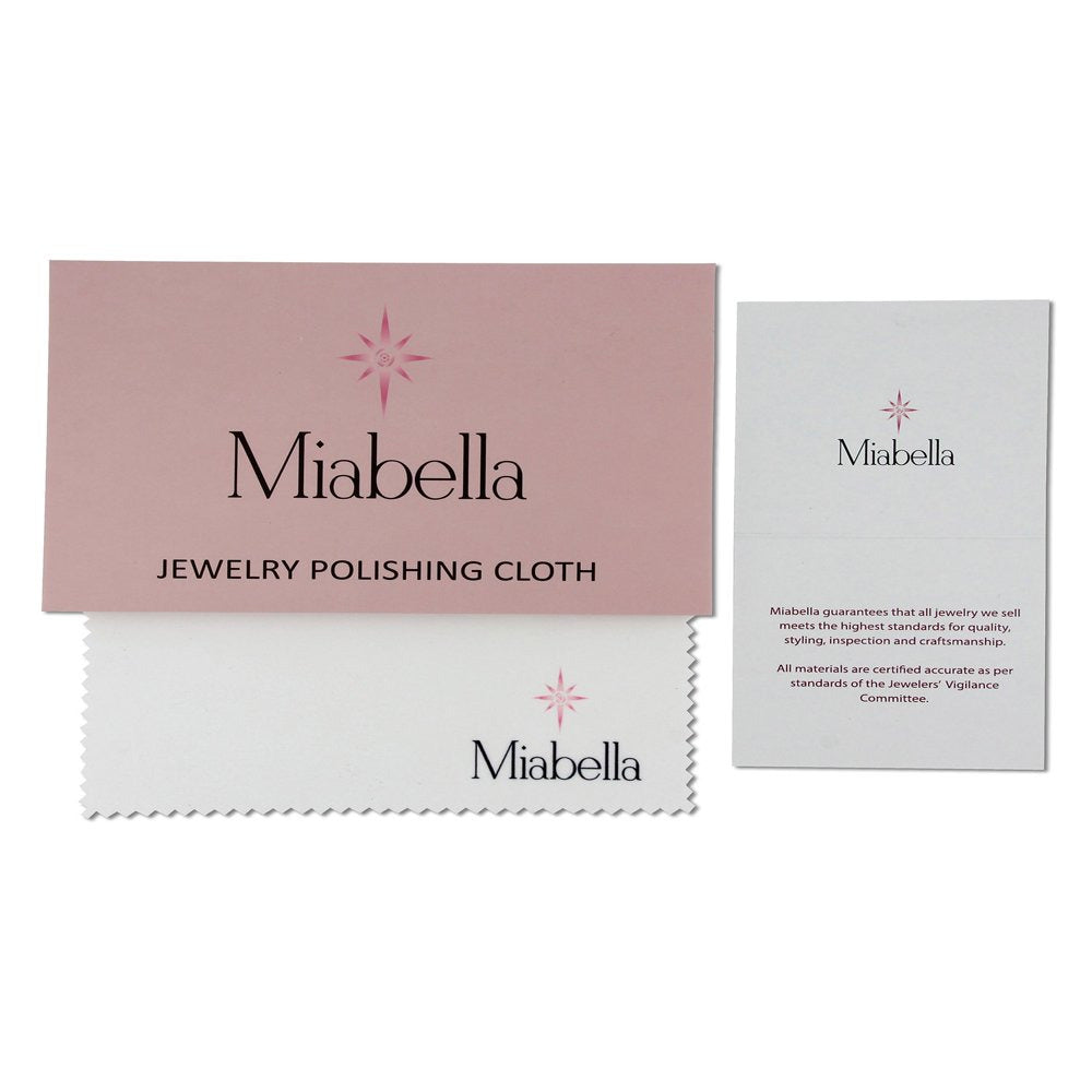Miabella Women'S 1-5/8 Carat T.G.W. Emerald-Cut Created Blue Sapphire and Diamon