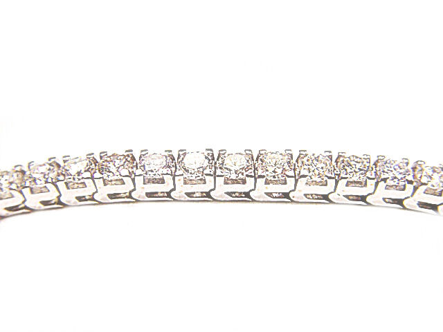 11.80 CT ROUND BRILLIANT CUT DIAMONDS 4 PRONG SETTENNIS BRACELET