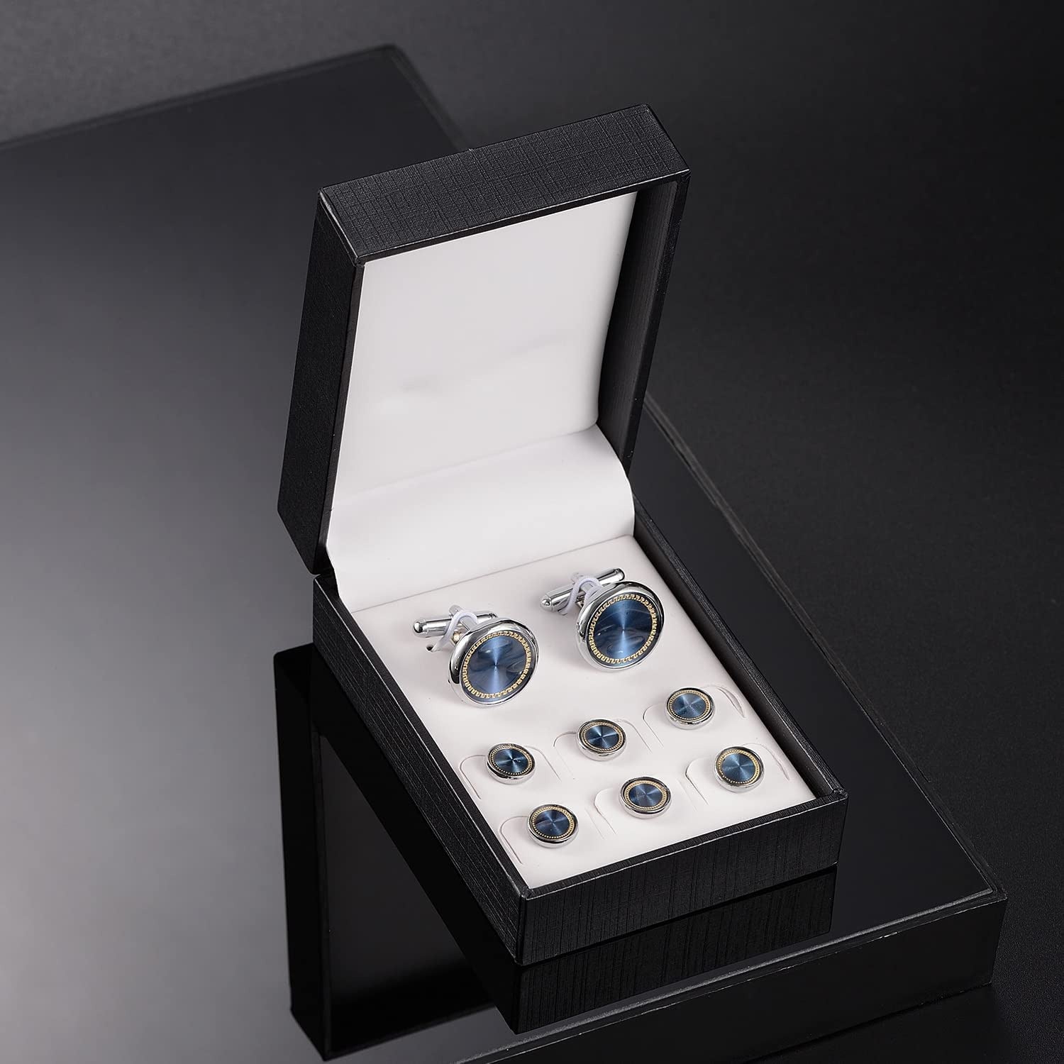 Ujoy Men'S Jewelry Cufflinks and Studs for Tuxedo Shirts for Weddings, Business,