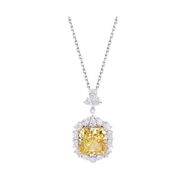 Women'S Light Luxury 925 Sterling Silver Moissanite Diamond Necklace