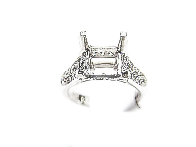 ROUND BRILLIANT DIAMOND SETTING 4 PRONG FOR A 9.50MM STONE ENGAGEMENT SETTING
