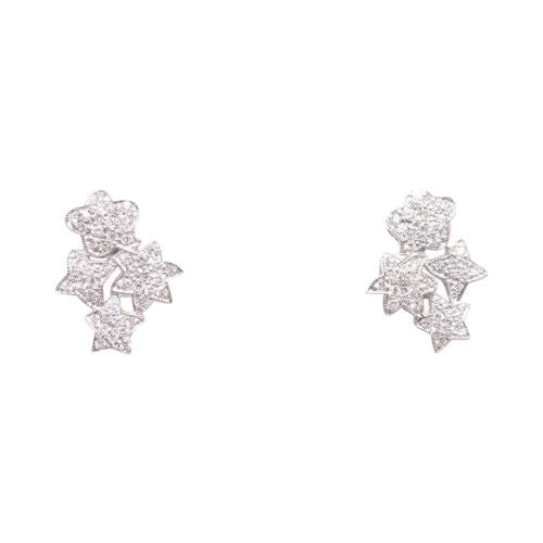1.10 CT DIAMOND ROUND BRILLIANT SHAPE SHOOTING STAR HUGGIE