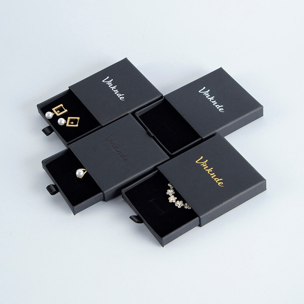 Unique Luxury Custom Logo Sliding Cardboard Paper Gift Jewellery Travel