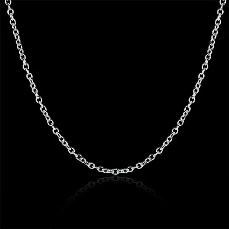 Wholesale Price High Quality 5Pcs/Lot Simple Fashion 925 Silver 1Mm Basic Chain