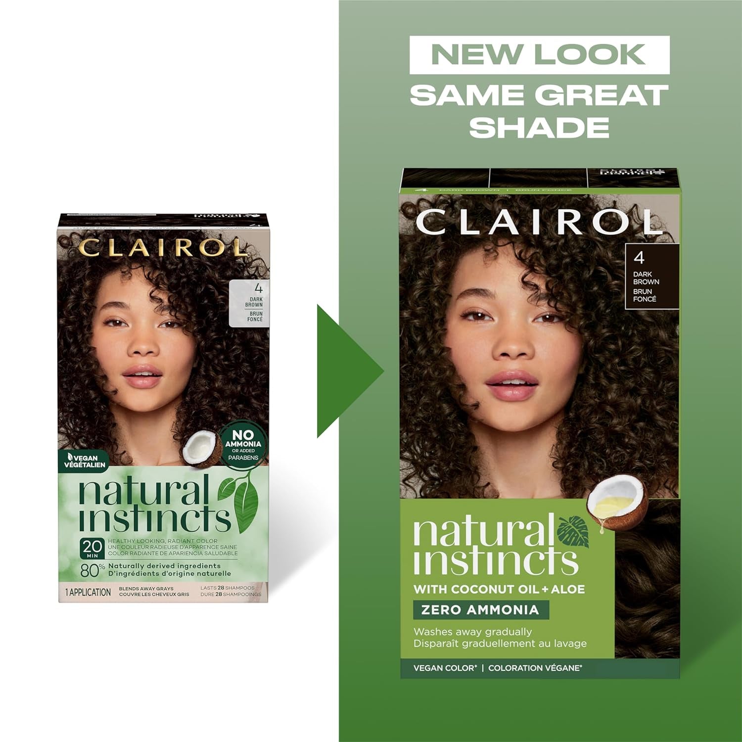 Natural Instincts Demi-Permanent Hair Dye, 2 Black Hair Color, Pack of 3