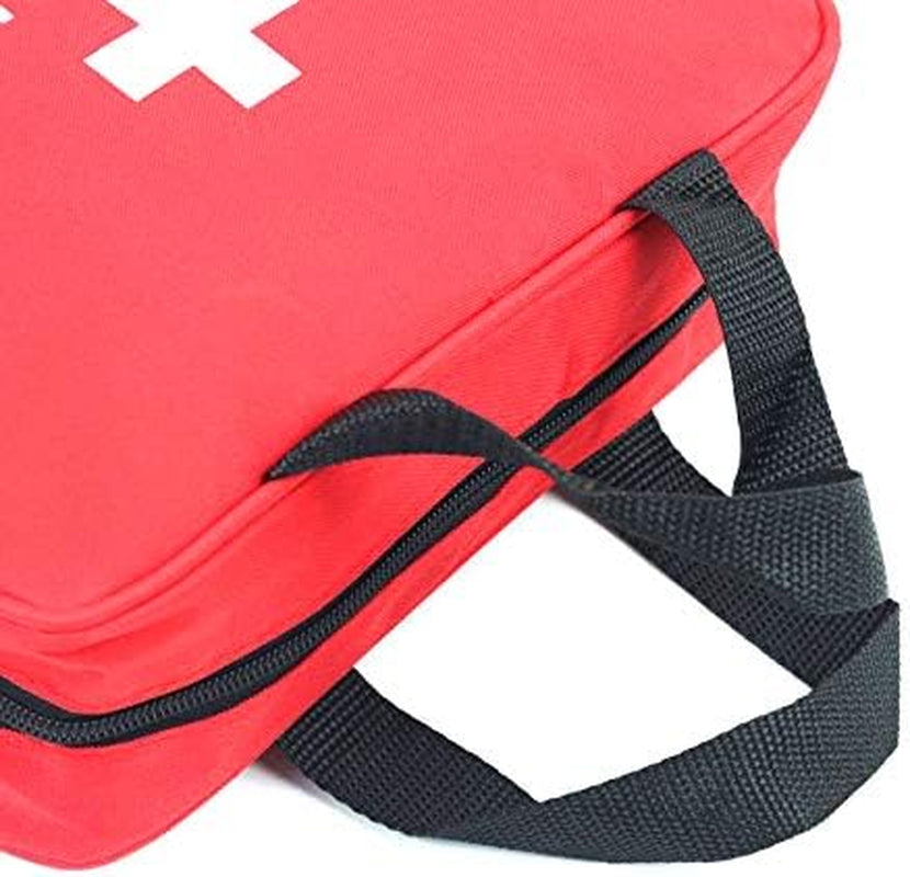 First Aid Bag First Aid Kit Empty Medical Storage Bag Red Trauma Bag for Emergency First Aid Kits Car Workshop Cycling Outdoors (Red 2PCS)