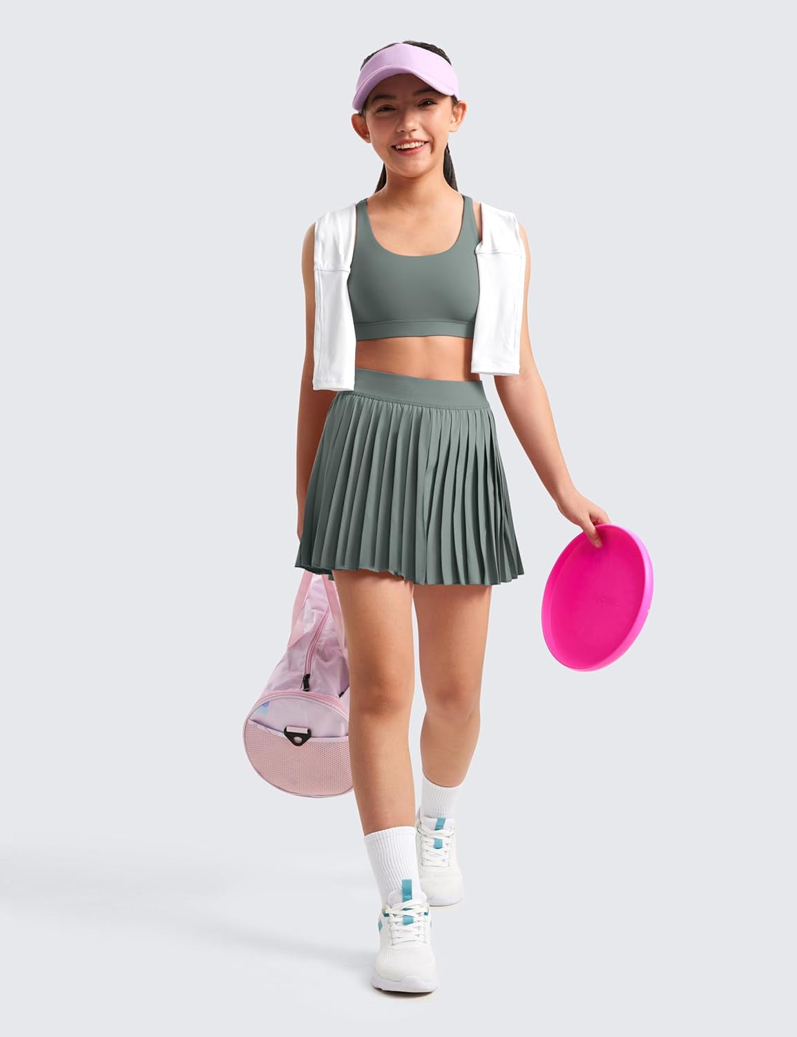 Girls Butterluxe Training Bra - Strappy Scoop Neck for Teens Kids Yoga Sports Comfort Dance Crop Top