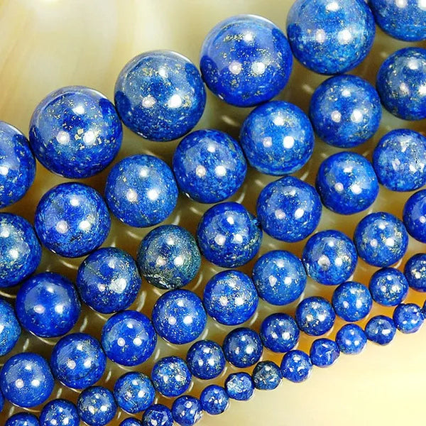 1pcs Natural Lapis Lazuli 4mm 6mm 8mm 10mm 12mm 14mm Round Beads 15.5inches/strand Pick Size For Jewelry Making