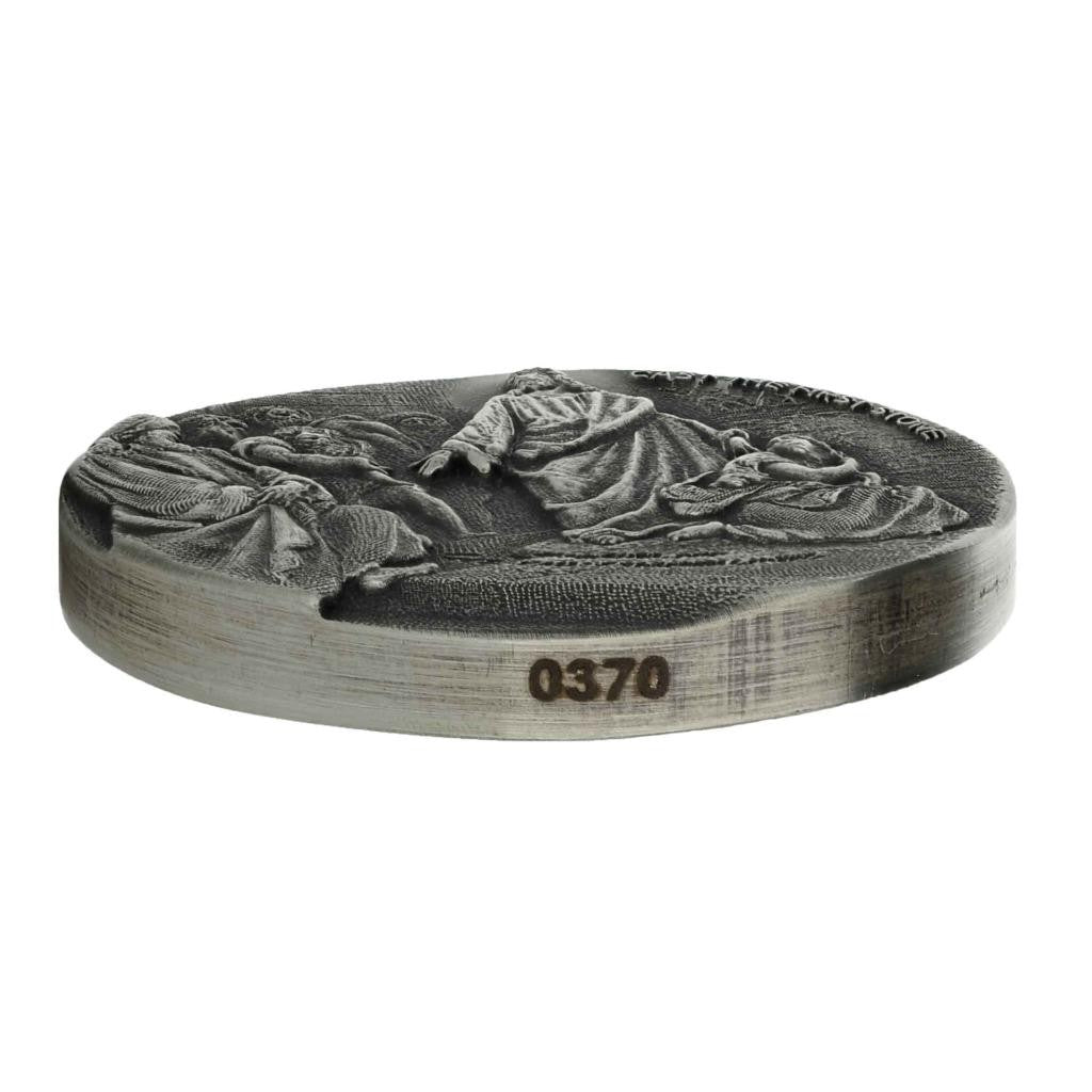 2019 2 Oz .999 Silver Coin - Cast the First Stone - Biblical Coin Series #A493