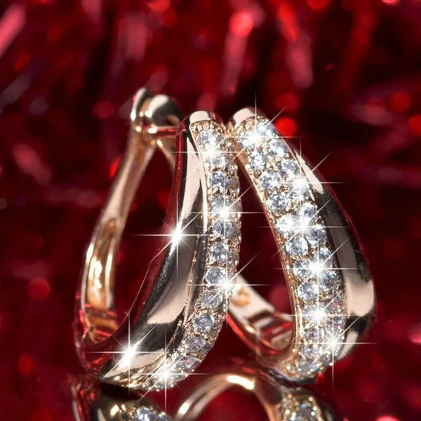 Exquisite Fashion   Diamond Stainless Steel Earrings European and American Women Earrings Health Care Weight Loss Earrings 100% Surprise  Chakra Burning Fat Yoga Energy Slimming Diamond Earrings Jewelry