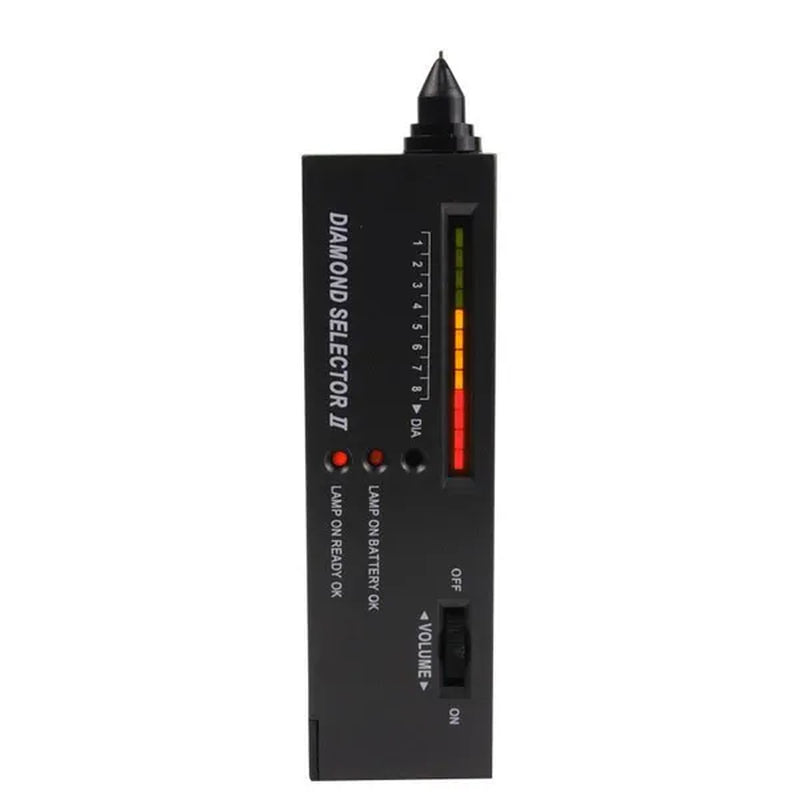 1PC Diamond Tester Gemstone Gem Selector Jewelry Watcher Tool LED Diamond Indicator Test Pen(Without Battery)