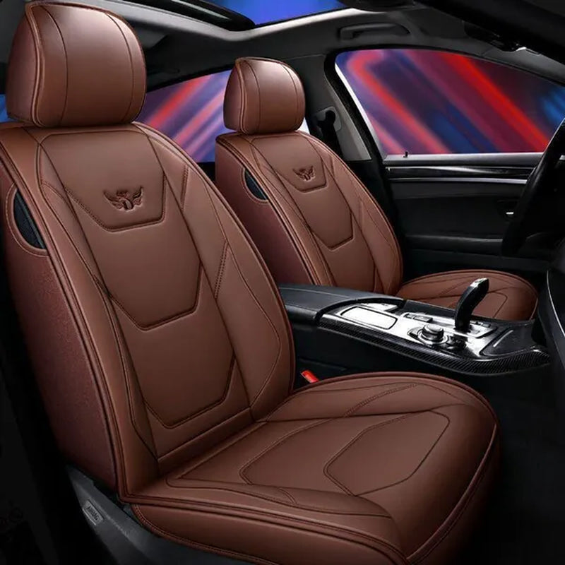 Universal 5D PU Leather Front Seat Cover Car Seat Mat Waterproof Car Seat Protector Breathable