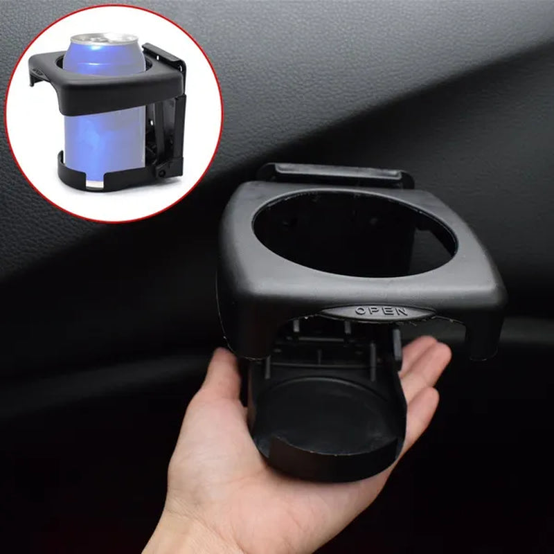 Xukey® Universal Multifunctional Car cup holder Drink Holder ABS Plastic Drink Holder Folding Bottle Holder Car Styling Black