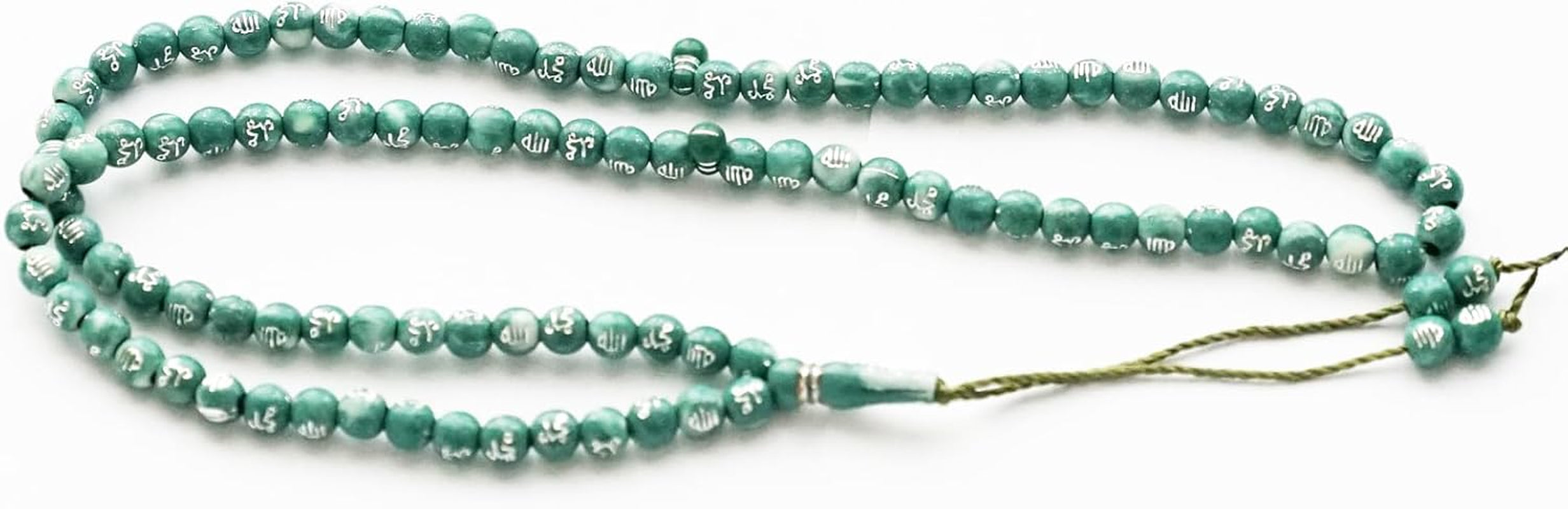 Tasbih Prayer Beads Allah & Muhammad Engraved Islamic Prayer Rosary Beads Muslim Islam Misbaha Tasbeeh Sibha 99 Prayer Beads Necklace