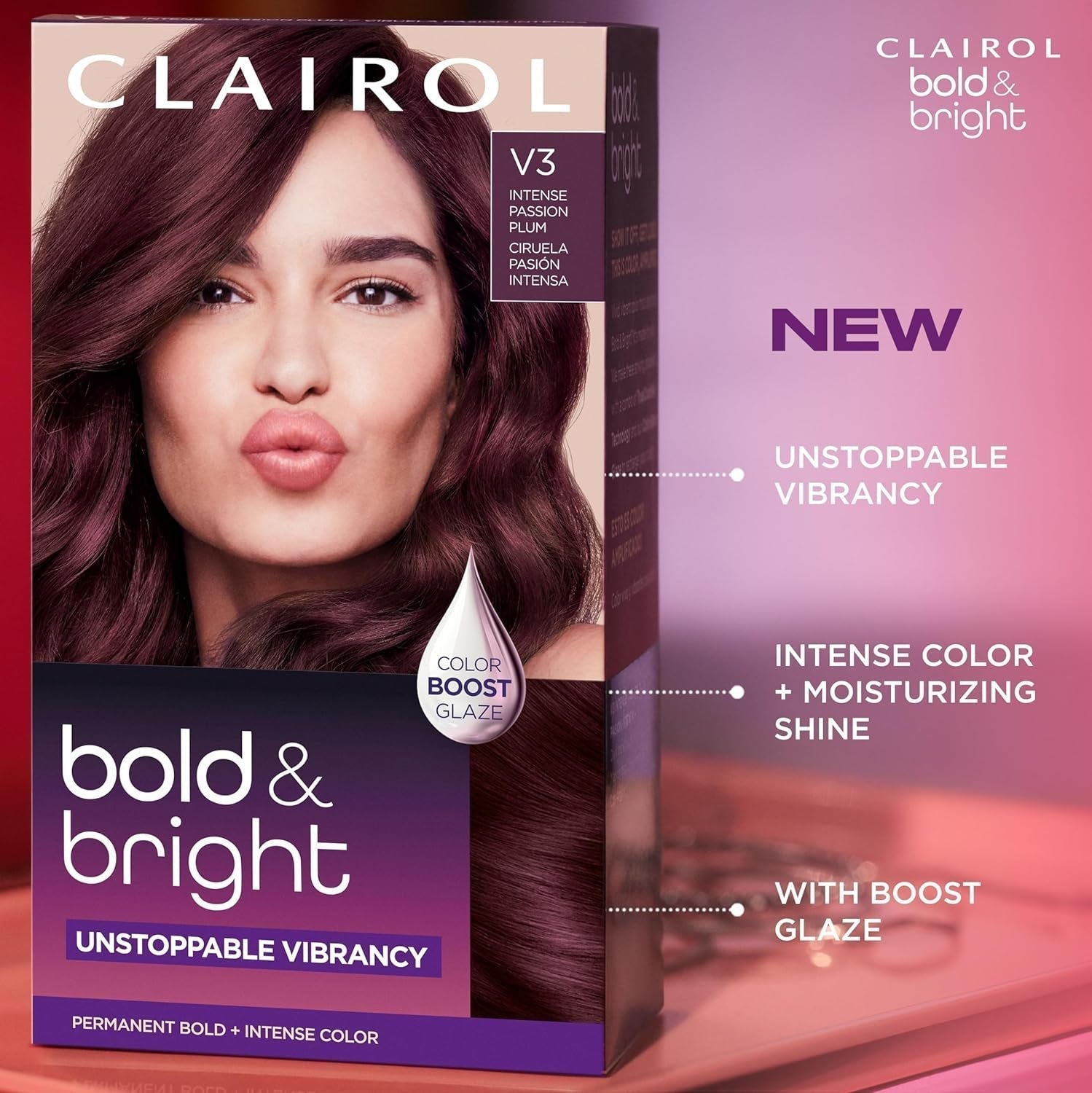 Bold & Bright Permanent Hair Dye, 71 Caramel Bronde Hair Color, Pack of 1