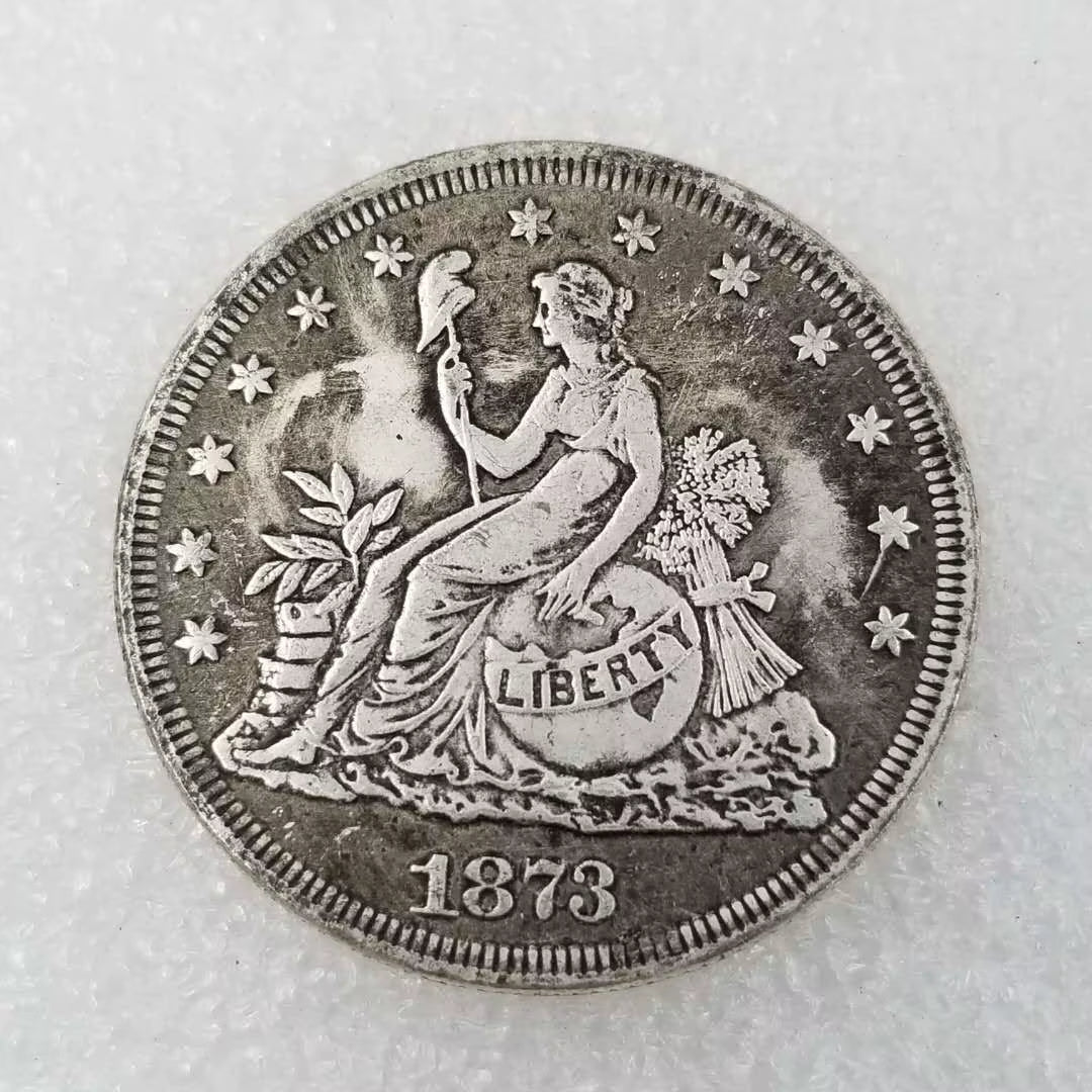 1Pc Replica Handicrafts American S Sit on the Flower Foreign Commemorative Coins Antique Silver Dollars