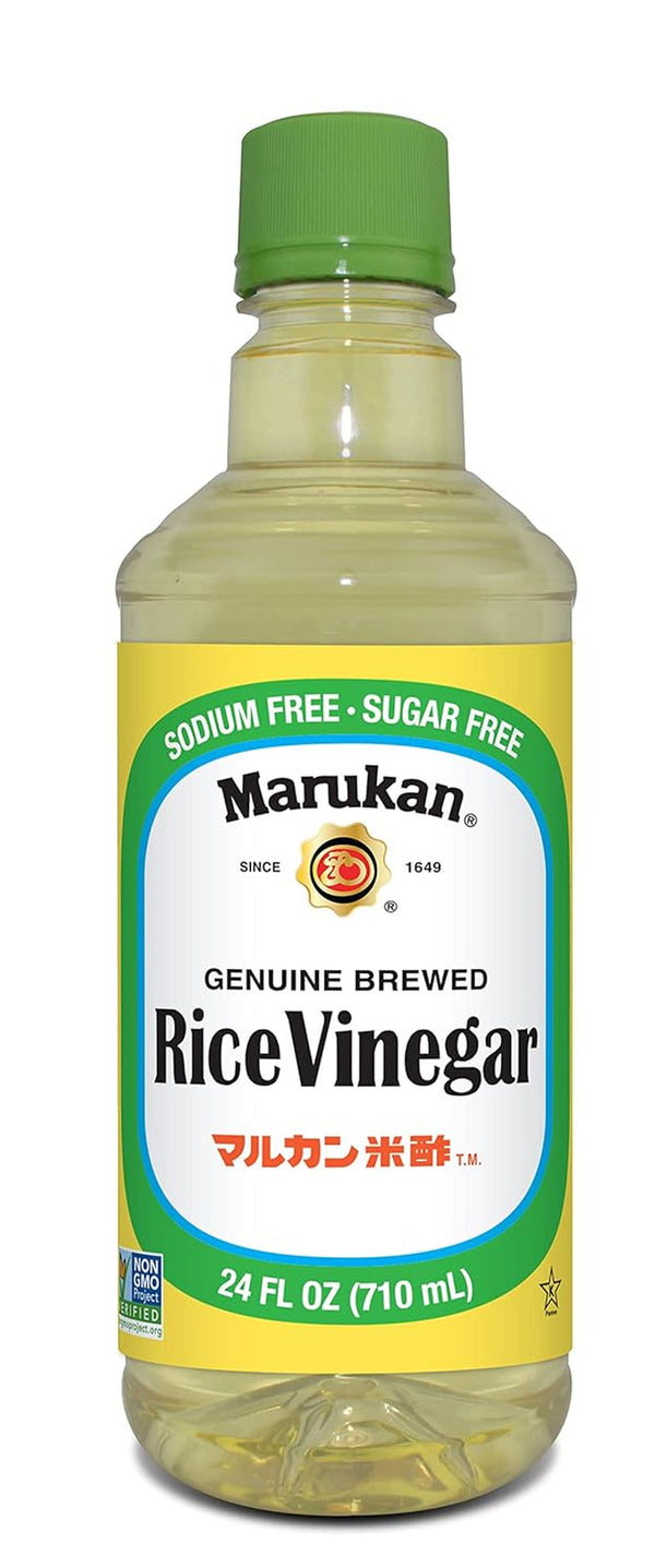Genuine Brewed Rice Vinegar, 24 Ounce Plastic PET Bottle