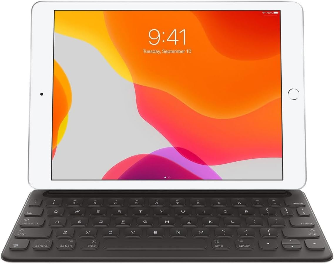 Smart Keyboard: Ipad Keyboard and Case for Ipad Pro 10.5-Inch, Ipad Air (3Rd Generation), and Ipad (7Th, 8Th, and 9Th Generation), Comfortable Typing Experience, US English - Black